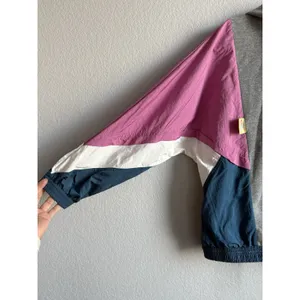 VTG 90s Nike Icon Clash Retro Color Block Pullover Hoodie Woman's XS Oversized thumbnail 11