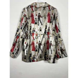 Taylor Swift Pajama Shirt Size M Multicolored AOP Red Taylor's Version Eras thumbnail 6