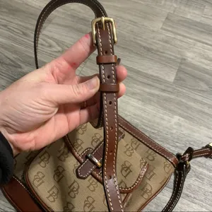 Dooney & Bourke Leather and Canvas Crossbody Signature/Logo Purse thumbnail 14