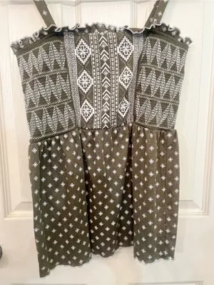 No Boundaries Smocked Tribal Print Cami Top Brown Size M thumbnail 6