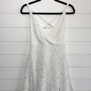 Showpo White Lace Wedding Party Dress‎ Size 10 thumbnail 2