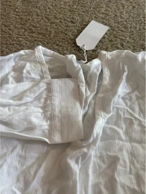ab4 Junior size large top shirt long sleeve white cute thumbnail 3