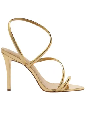 Arezzo Womens Mikayla High Stiletto Dress Sandal Gold Yellow 9.5M thumbnail 14