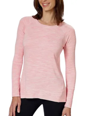 Champion Elite Women's Long Sleeve Shirt Athletic Stretchy pullover Pink thumbnail 1