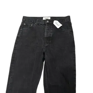Reformation Serena High Skinny Crop Jeans Black Button‎ Fly Denim Size 28 Waist thumbnail 2
