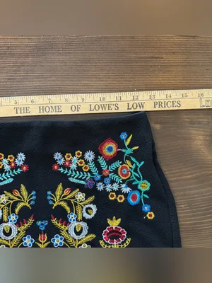 Shein embroidered high rise mini skirt thumbnail 2