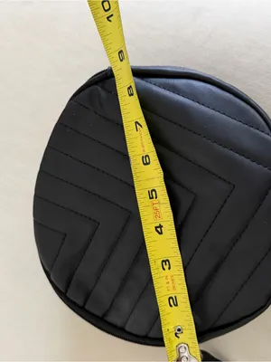 Black Quilted Round Crossbody Bag - Unbranded thumbnail 7