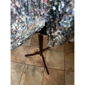 Women's Vince Camuto Sequin Skirt Size 14 Silver thumbnail 5