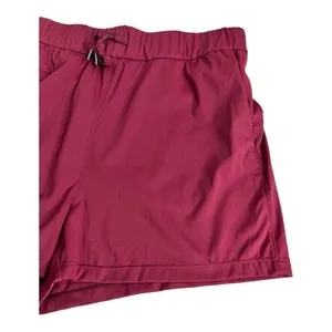 Willit Women's Red Burgundy Active Shorts Size L Pockets Elastic-Waist Sports thumbnail 3