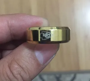 Gold Titanium Kansas City Chiefs Ring thumbnail 3