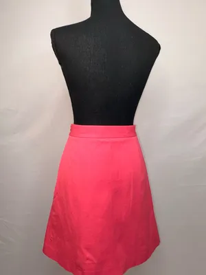 Brooks Brothers Hot Pink Double-Button A-Line Skirt thumbnail 5