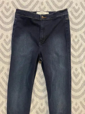ABERCROMBIE & FITCH Women’s High Rise Dark Wash Blue Denim Skinny Jeans 10 thumbnail 2