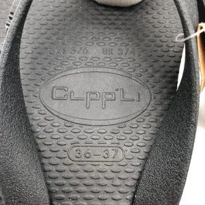 Clppli Womens Flip Flop Sandals Rubber Slip On Black Size 5/6 thumbnail 5