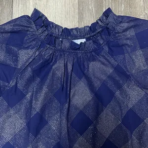 Hill House The Katherine Nap Dress in Navy Blue Glitter Check thumbnail 3