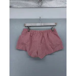 Brandy Melville Womens Lounge Shorts Red White Gingham Check One Size thumbnail 3