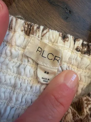 Anthropologie Pilcro Square-Neck Corduroy Babydoll Mini Dress XS - C59-023 thumbnail 2