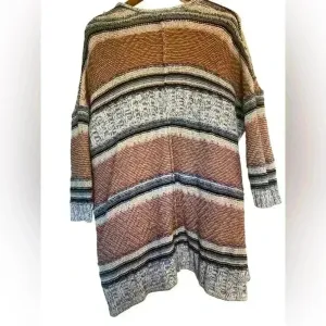 American Eagle Oversized Striped Fall Cardigan With Pockets‎ Size Medium Flaw thumbnail 4