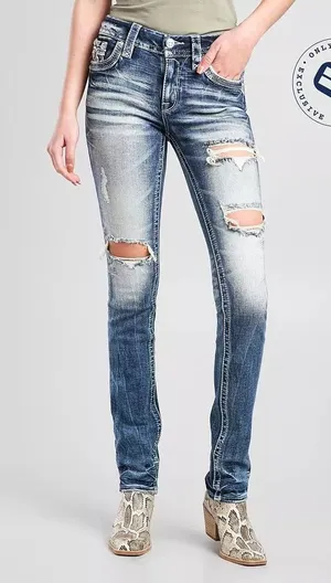 Rock Revival Sosie Mid-Rise Straight Jeans thumbnail 1