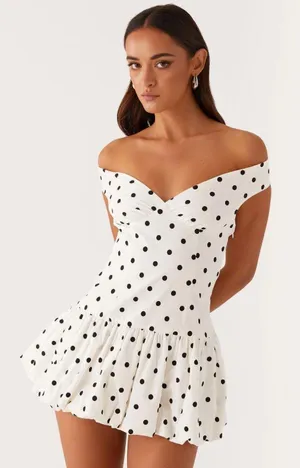 nwt Peppermayo polka mini dress  thumbnail 1