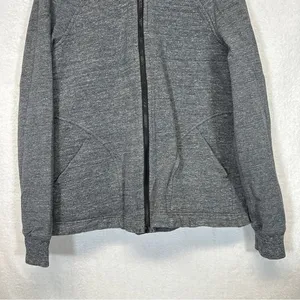 Lululemon Pleat To‎ Street Bomber Jacket in Heathered Snow Slub Coal Size 6 thumbnail 5