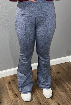 Aerie XS REGULAR OFFLINE By The Hugger High Waisted Foldover Flare Legging BNWTS $55.00 NEW thumbnail 4