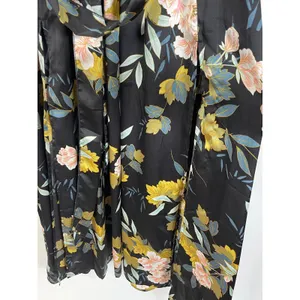 Baltic Born Black Sicily Maxi Floral Satin Dress Size XXL thumbnail 7