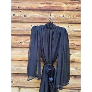 NWT Elliatt Black Long Sleeve Gown Dress Size S thumbnail 7