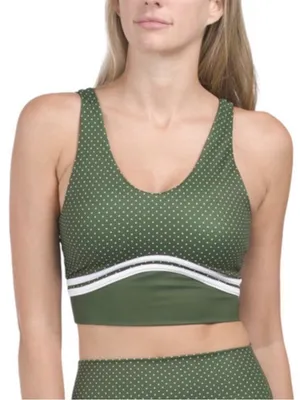 WILO Anthropologie Polka Dot Contour Sports Bra thumbnail 1