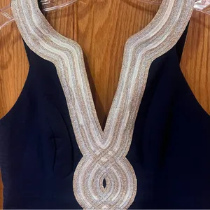 Lilly Pulitzer Valli Notch Neckline Sleeveless Shift Dress in True Navy‎ Size 00 thumbnail 9