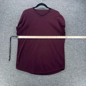 BYLT Drop‎ Cut Shirt Maroon XL Purple Size L thumbnail 10