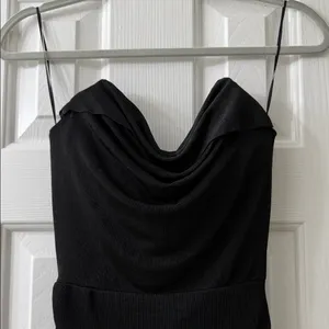 NWT Chic Strapless Black Dress thumbnail 2
