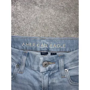 american‎ eagle curvy super high rise baggy wide leg 2 Reg Distressed thumbnail 3