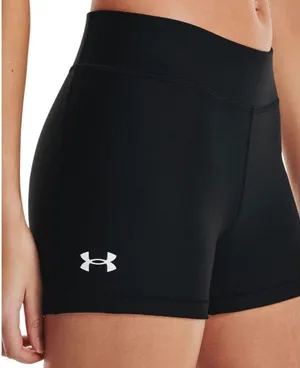Under Armour NWT Women's HeatGear Mid Rise Shorty Compression Shorts - Large thumbnail 1