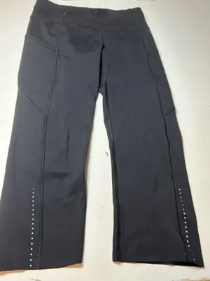 Lululemon Fast Free Crop II Nulux 19" Black First Release Size 6 Womens thumbnail 1