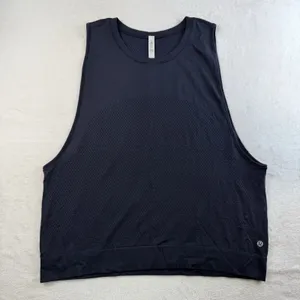 Lululemon Sz 12 Breeze By Muscle Tank Top II Midnight Navy Blue Relaxed Seamless thumbnail 3