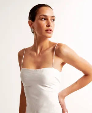 Abercrombie Julia Slip Satin Jacquard Dress thumbnail 3