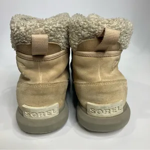 Explorer next carnival waterproof boots cream suede lace up boots womens size 10 thumbnail 5