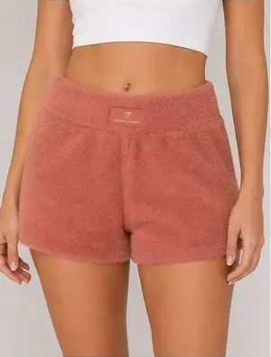 Gymshark Whitney Simmons Fuzzy Lounge Shorts Pink Size Medium thumbnail 1