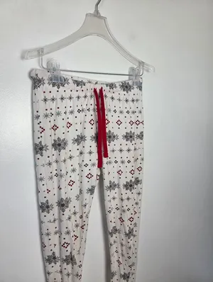 Honest Company Women's Thermal Henley Family Christmas Pajamas Top Pants Small thumbnail 6