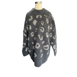 Universal Threads Gray Leopard Print Sweater NWT Women's Large thumbnail 12