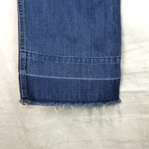 Abercrombie & Fitch Cropped Stovepipe Jean Women 4R X 24.5 Blue Wide Leg Raw Hem thumbnail 7