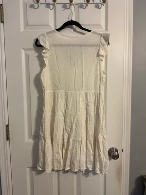 Blu Pepper flowy white dress thumbnail 2