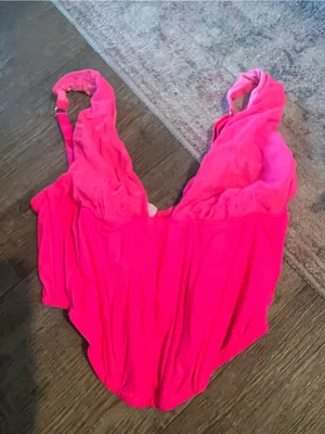 Urban outfitters pink mesh corset top M thumbnail 3
