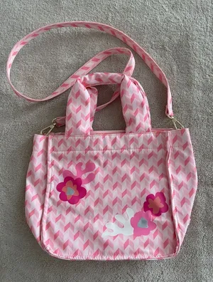 Estée Lauder Pink Fabric Bag toiletries travel beach summer makeup cosmetics thumbnail 1