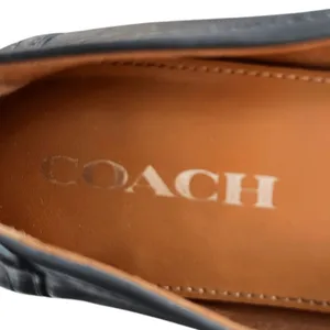 Coach Flats‎ Women's Black Mirror Metallic Chelsea Cap Toe Classic Sophisticated thumbnail 6