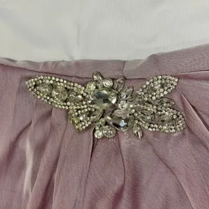 Vintage Jim Hjelm Occasions Style 5128 Mauve Chiffon Rhinestone Formal Gown thumbnail 7