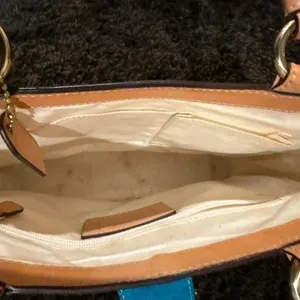 Coach Multicolor PVC Scribble Vachetta Leather Trim Tote Handbag Bag For Women thumbnail 11