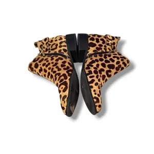 Steven by‎ Steve Madden Chavi-L Booties Womens 7 Leopard Calf Hair Ankle Boots thumbnail 3