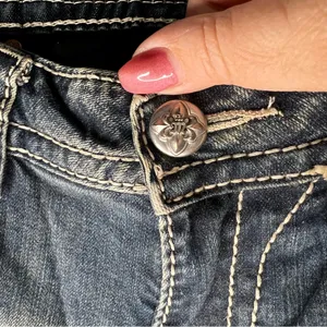 Miss Me Bootcut Western Thick‎ Stitch Flap Pocket Embellished Denim Jeans thumbnail 6
