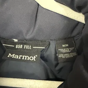 Marmot Womens Sz M Black 650 Fill Long Length Jacket Goose Down Full Zip Warm thumbnail 6